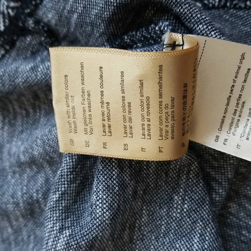 (1)(S) Maison Scotch Patterned Button Up Cozy Casual Long Sleeve T-Shirt - Picture 9 of 10